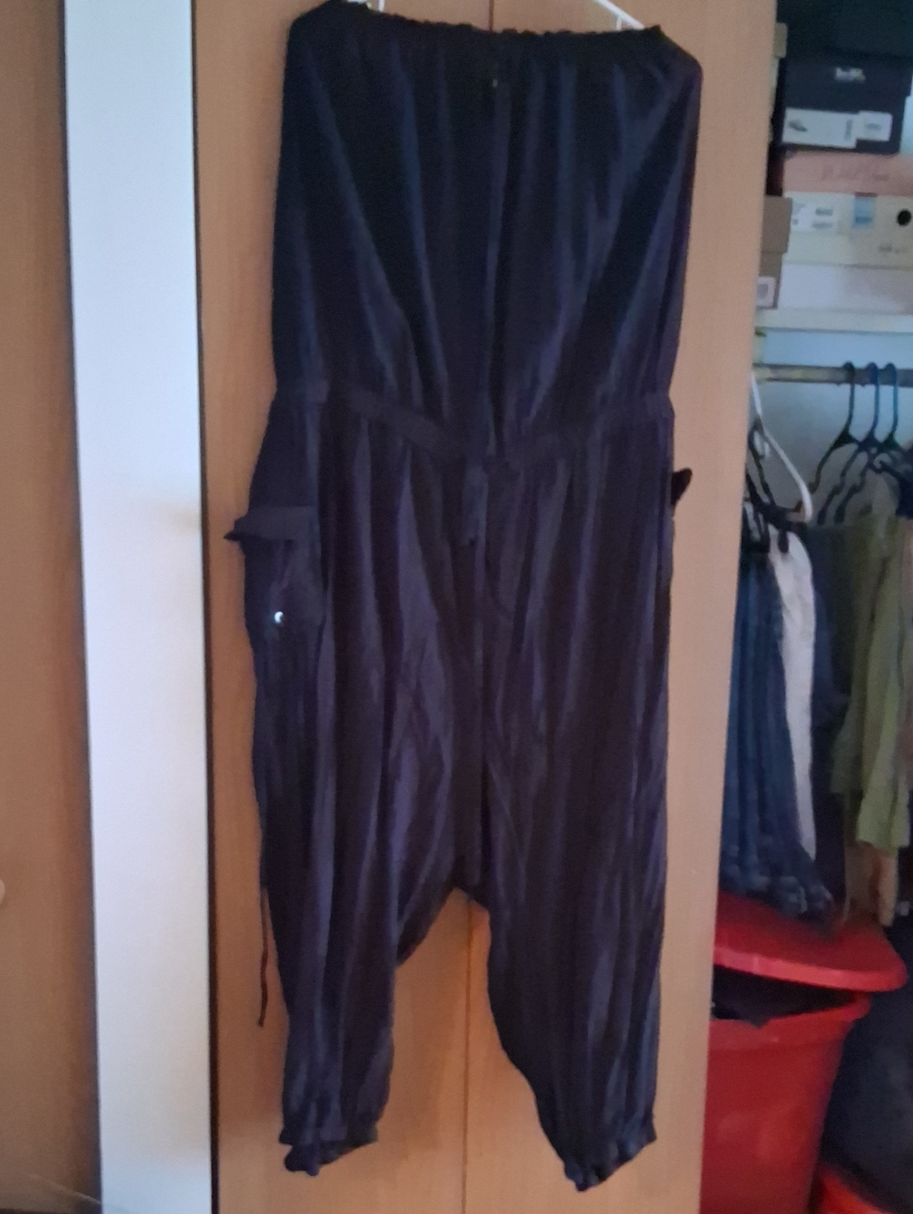 Fashion to Figure Black Strapless Harem Jumpsuit